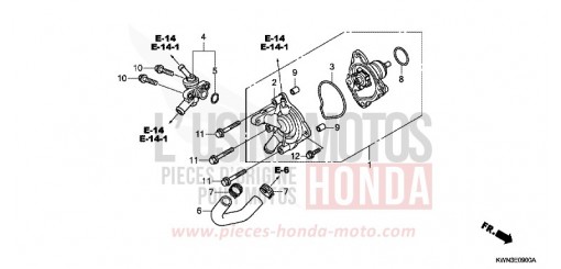 WATER PUMP WW125EX2A de 2010
